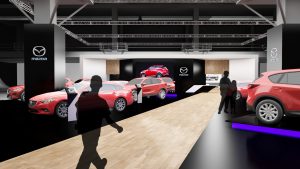 Diseno stand Mazda Salon del Automovil Barcelona SIM 2017