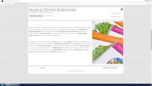 diseno pagina web musica omnia ediciones