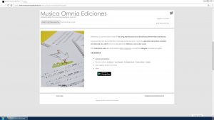 diseno pagina web musica omnia ediciones