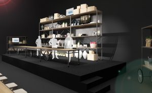 Escenografia evento Celler Can Roca BBVA escenario