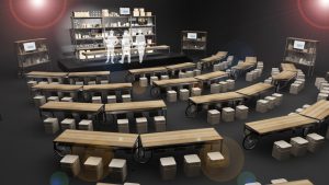 Escenografia evento Celler Can Roca BBVA escenario