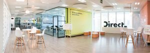 Interiorismo grafico oficinas Direct Seguros Madrid