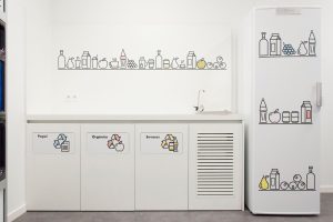 Interiorismo grafico oficinas Direct Seguros Madrid