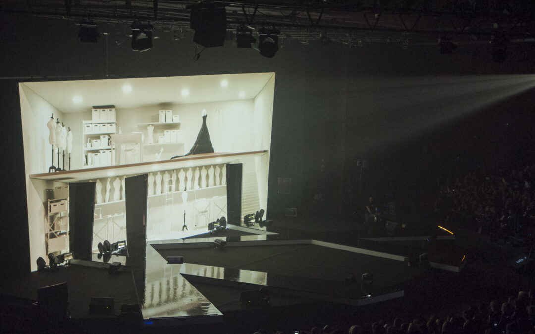 escenografia evento I.C.O.N. escenario auditorio desfiles peluqueria