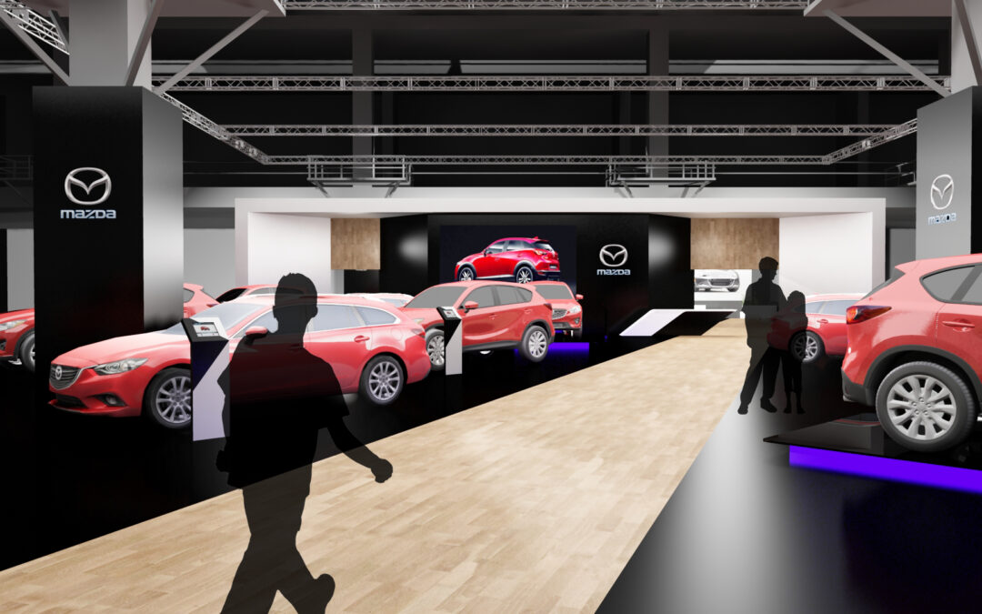 Diseno stand Mazda Salon del Automovil Barcelona SIM 2017