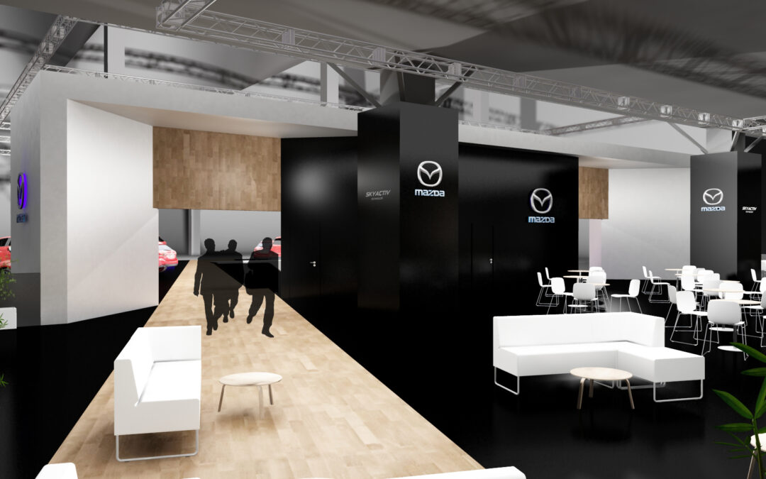 Diseno stand Mazda Salon del Automovil Barcelona SIM 2017