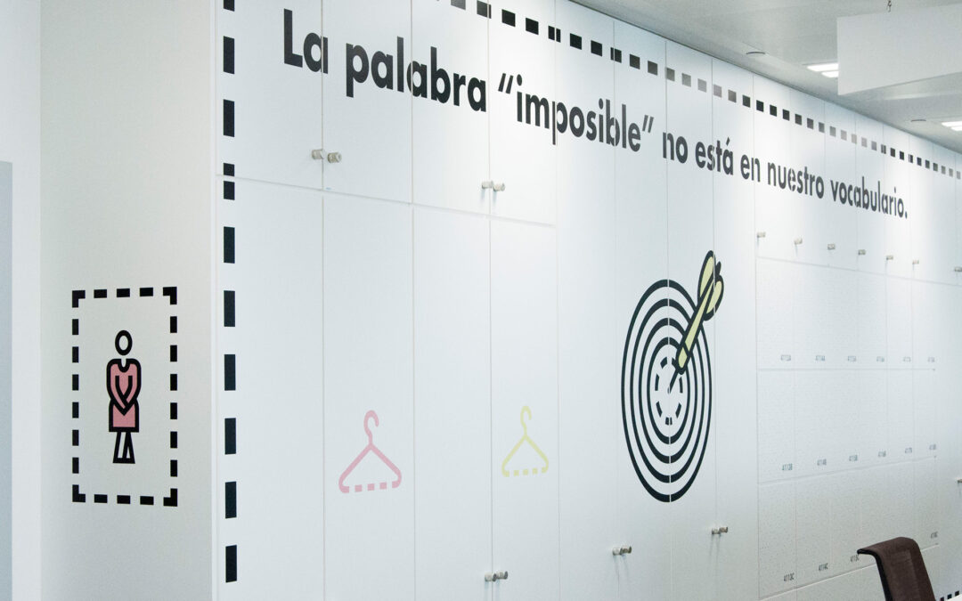 Interiorismo grafico oficinas Direct Seguros Madrid