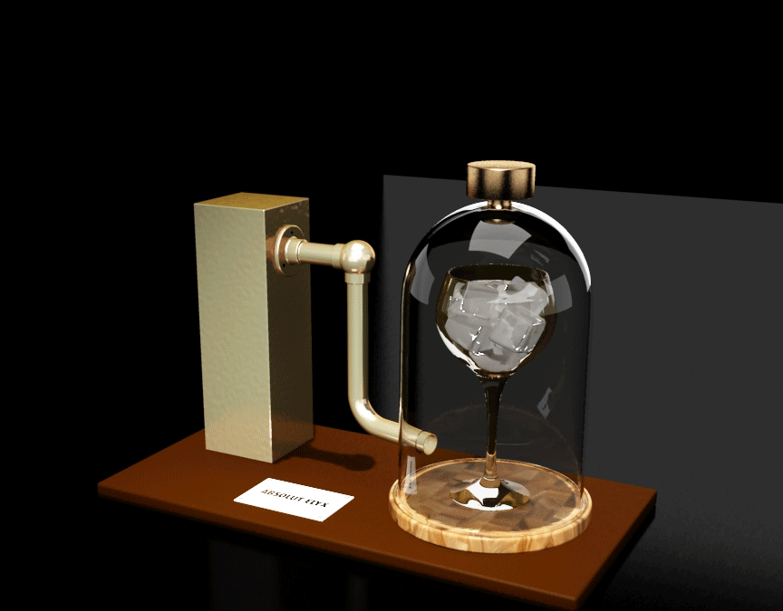 Diseno expositor premium Absolut Elyx